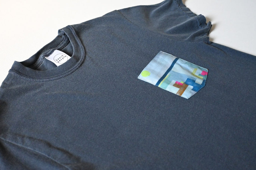 Art on the Pocket Tee Denim 2