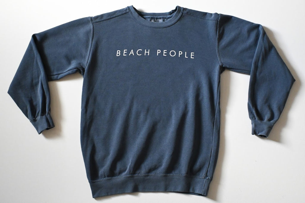 Classic Heavy Crew Neck Sweatshirt Denim