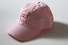 Embroidered Circle Youth Dad Hat Pink Pink